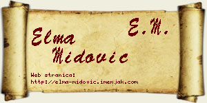Elma Midović vizit kartica
